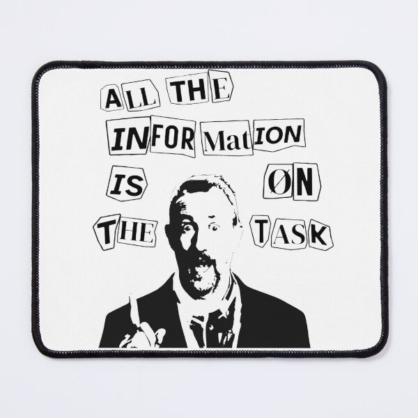 Item preview, Alex Horne - ransom note black outline designed and sold by HeathWayPrints.