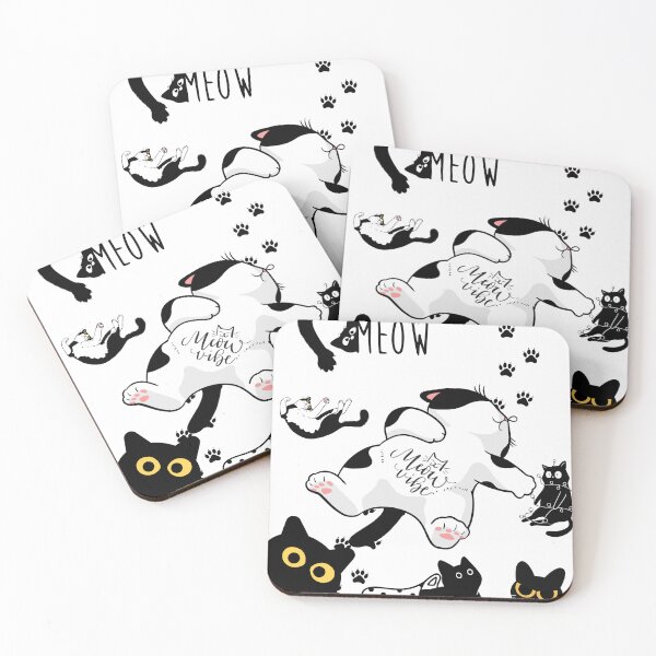 Item preview, Meow Vibe, gatos graciosos designed and sold by V8Green.