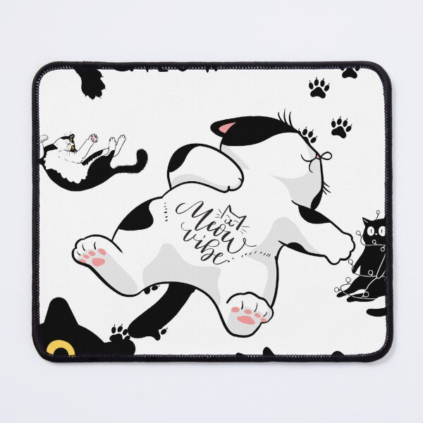 Item preview, Meow Vibe, Funny cats designed and sold by Marcin Dabski.