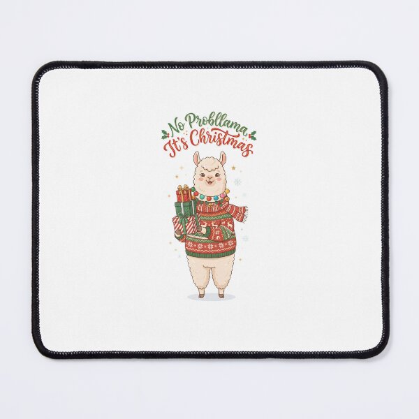 Item preview, No Probllama It's Christmas Festive Llama designed and sold by DesignsCreative.