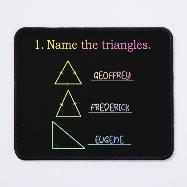 Item preview, Womens Funny Math Humor Name The Triangles Gift designed and sold by ScienceCorner.