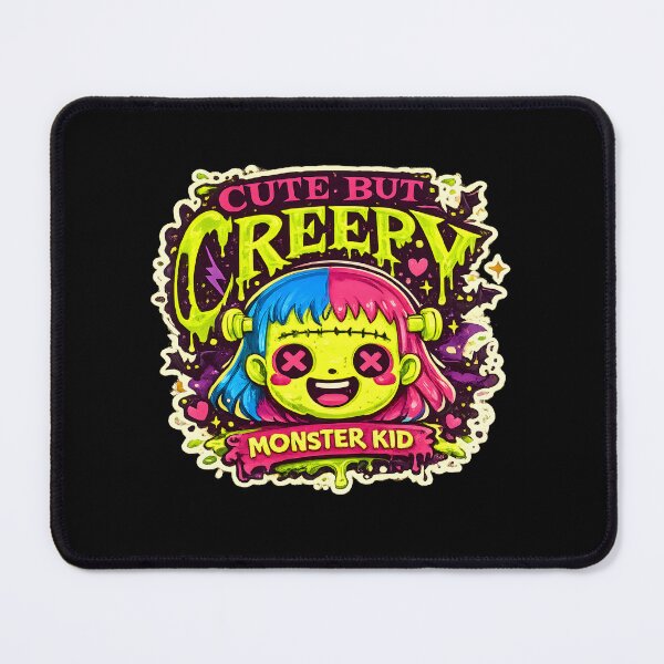 Item preview, Cute But Creepy Monster Kid halloween Graphic Design designed and sold by DrawHandArt.