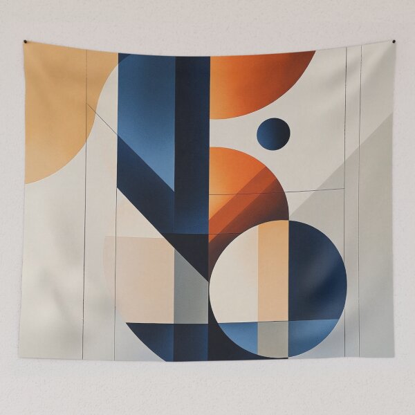 Item preview, Minimalist Bauhaus Geometric Abstract Art Print designed and sold by semenol.