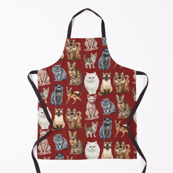 Item preview, Nine different breeds of cats in colour designed and sold by lucyinspace.