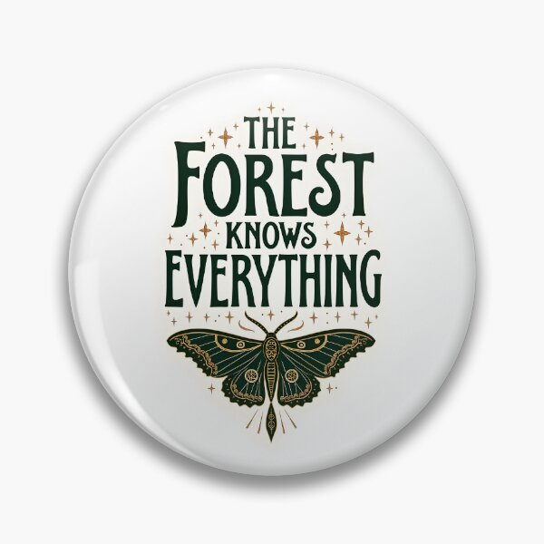 Item preview, The Forest Knows Everything Vintage Luna Moth Quote | Mystical Nature Cottagecore Forest Lover Design designed and sold by Connys Colorful World.