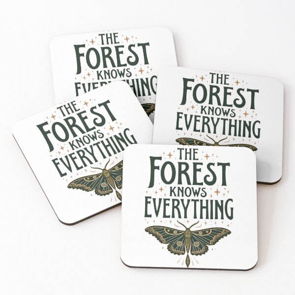 Item preview, The Forest Knows Everything Vintage Luna Moth Quote | Mystical Nature Cottagecore Forest Lover Design designed and sold by Connys Colorful World.