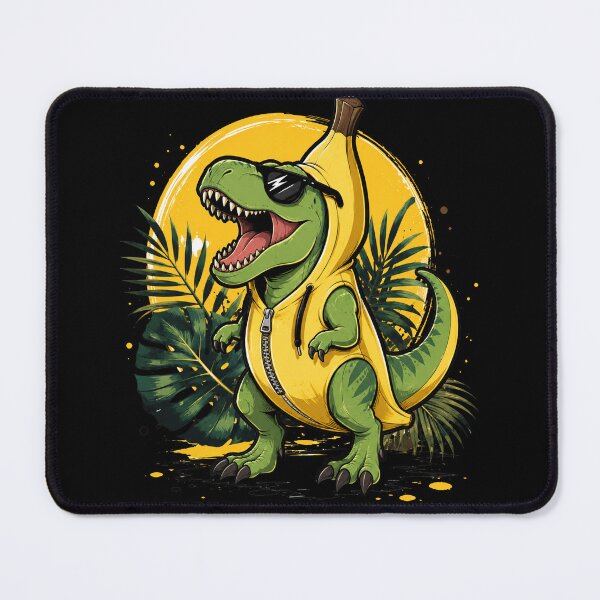Item preview, Cool T-Rex in Banana Hoodie Jungle summer Graphic Design designed and sold by DrawHandArt.