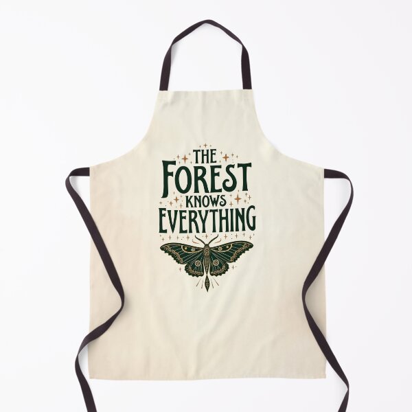 Artikelvorschau, The Forest Knows Everything Vintage Luna Moth Quote | Mystical Nature Cottagecore Forest Lover Design entworfen und verkauft von Connys Colorful World.