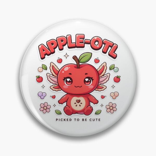 Item preview, Apple-Otl Kawaii Axolotl T-Shirt – Cute Apple Animal Gift for Kawaii Lovers, Teachers & Autumn Fans designed and sold by GemBob Creations.