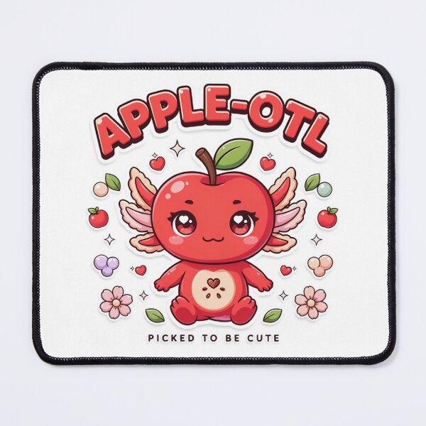 Item preview, Apple-Otl Kawaii Axolotl T-Shirt – Cute Apple Animal Gift for Kawaii Lovers, Teachers & Autumn Fans designed and sold by GemBob Creations.