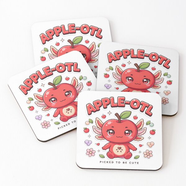 Item preview, Apple-Otl Kawaii Axolotl T-Shirt – Cute Apple Animal Gift for Kawaii Lovers, Teachers & Autumn Fans designed and sold by GemBob Creations.