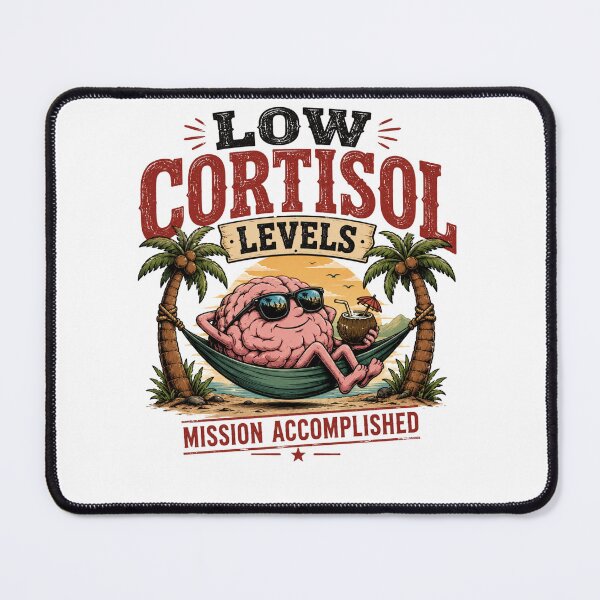 Item preview, Low Cortisol Levels Mission Accomplished Funny Stress Relief Shirt designed and sold by Masloshop.