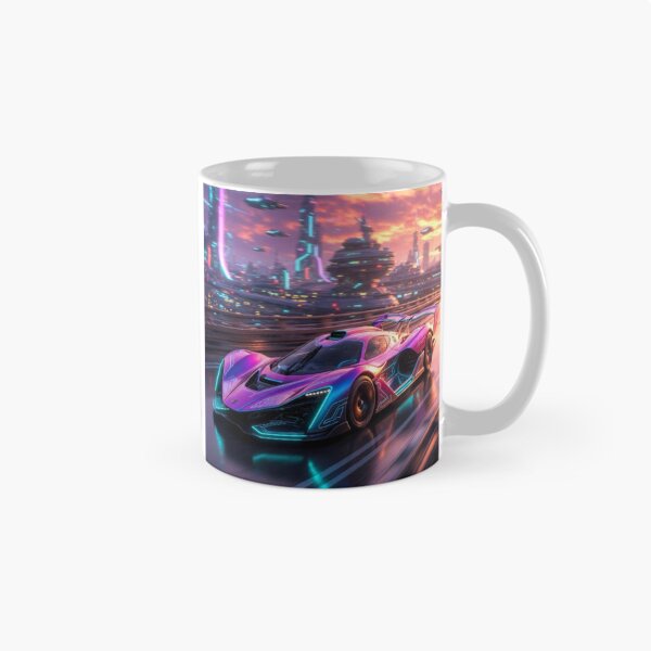 Item preview, Retro Synthwave Hypercar - Cyber Vector Race Track Art designed and sold by Nexus Space.