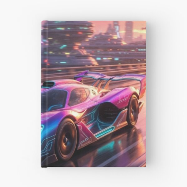 Item preview, Retro Synthwave Hypercar - Cyber Vector Race Track Art designed and sold by Nexus Space.