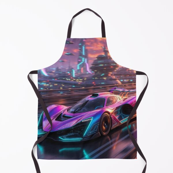 Item preview, Retro Synthwave Hypercar - Cyber Vector Race Track Art designed and sold by Nexus Space.