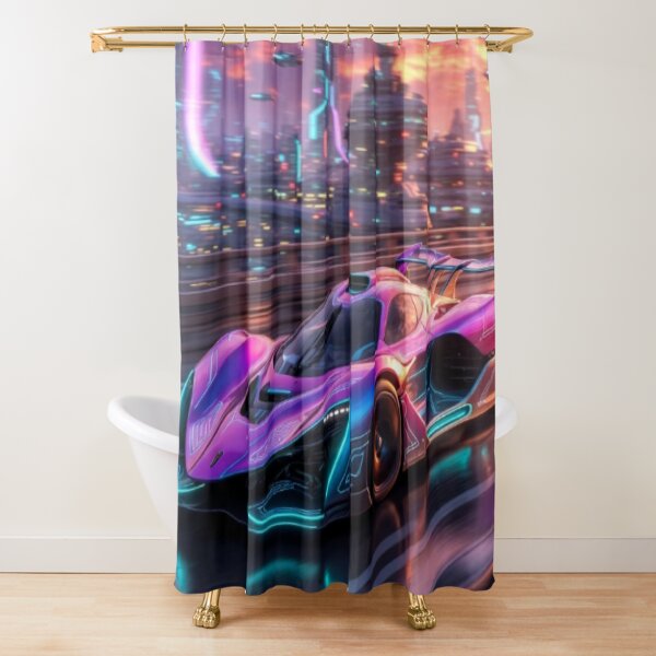 Item preview, Retro Synthwave Hypercar - Cyber Vector Race Track Art designed and sold by Nexus Space.