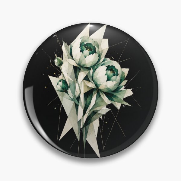 Item preview, Geometric Peonis a subtle floral composition. A delicate monochromatic bouquet. designed and sold by NewtBoo.