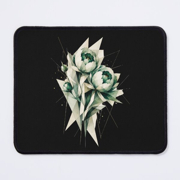Item preview, Geometric Peonis a subtle floral composition. A delicate monochromatic bouquet. designed and sold by NewtBoo.