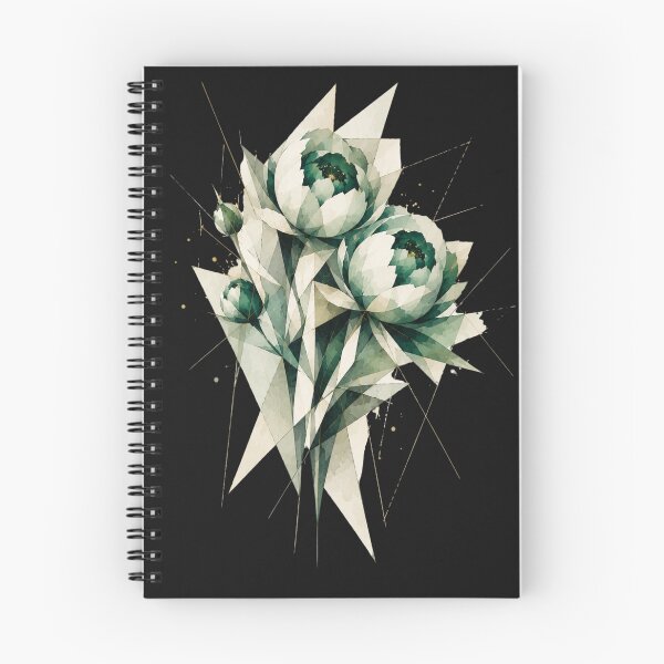 Item preview, Geometric Peonis a subtle floral composition. A delicate monochromatic bouquet. designed and sold by NewtBoo.