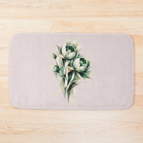 Item preview, Geometric Peonis a subtle floral composition. A delicate monochromatic bouquet. designed and sold by NewtBoo.