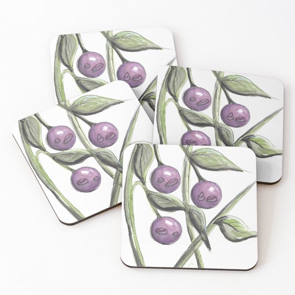 Item preview, waterdroplets on berries designed and sold by lynnepaints.