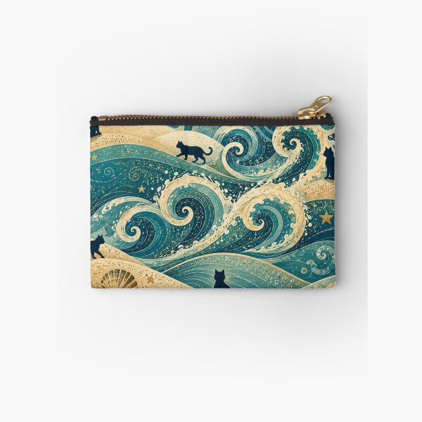 Item preview, Silhouette Wandering Cats Coastal Dreamscape designed and sold by Mindworx21.
