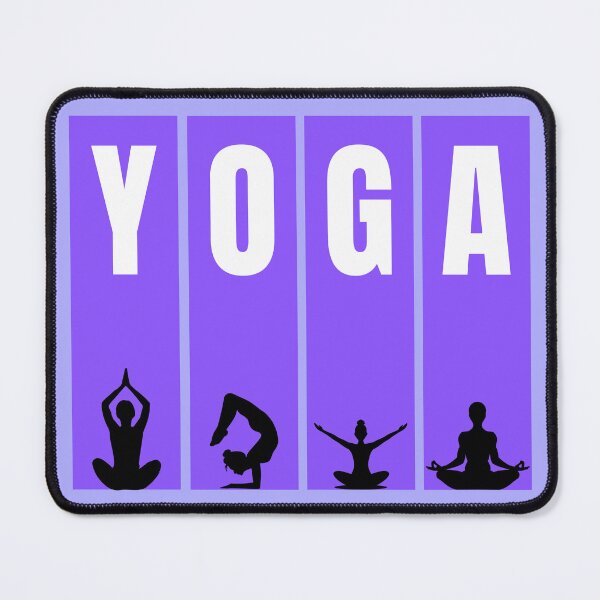 Item preview, Yoga Poses Color Block T-Shirt Yoga Lover Gift Meditation Graphic Tee Purple designed and sold by oonproducts.