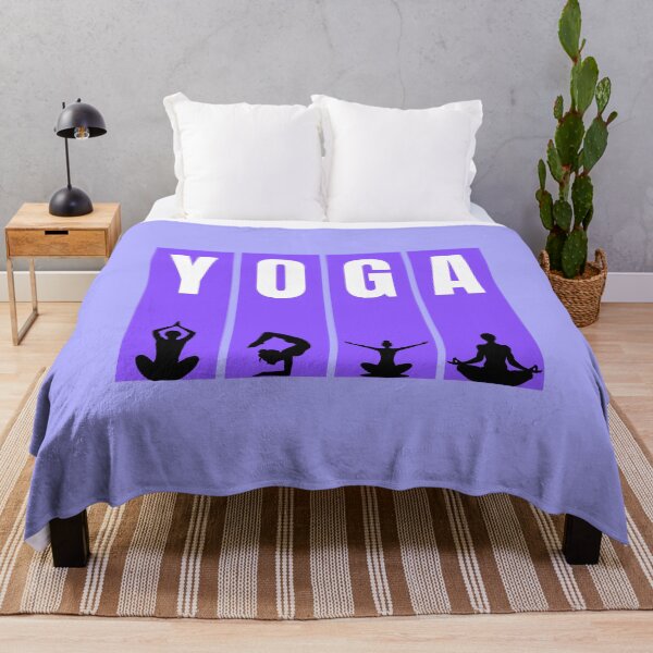 Item preview, Yoga Poses Color Block T-Shirt Yoga Lover Gift Meditation Graphic Tee Purple designed and sold by oonproducts.