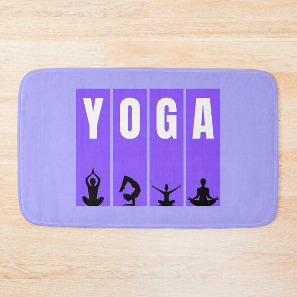 Item preview, Yoga Poses Color Block T-Shirt Yoga Lover Gift Meditation Graphic Tee Purple designed and sold by oonproducts.