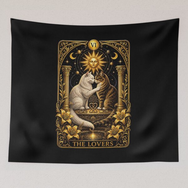Item preview, The Lovers' Tarot – Golden Vintage Design designed and sold by thirtyonestars.