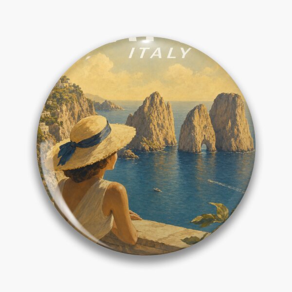 Item preview, Capri Italy Travel Souvenir - Vintage Illustration designed and sold by VisualArtsOasis.