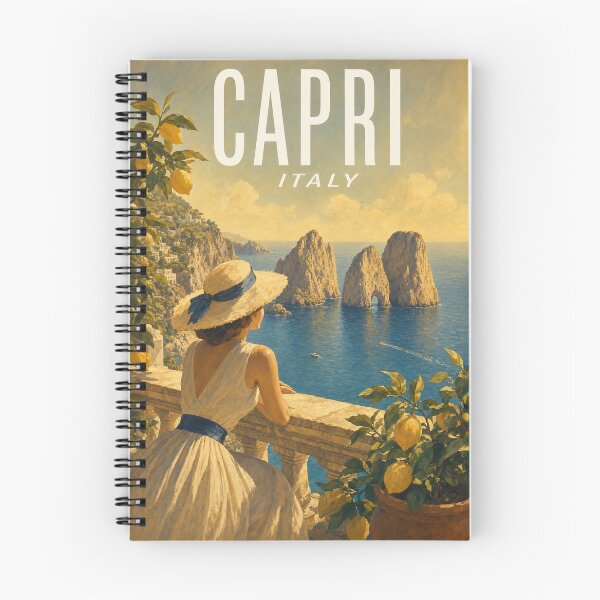 Item preview, Capri Italy Travel Souvenir - Vintage Illustration designed and sold by VisualArtsOasis.