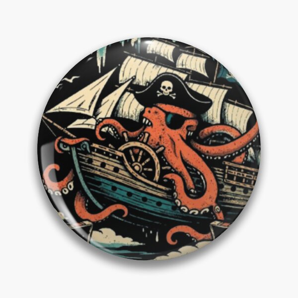 Item preview, Seek What Cannot Be Found – Cosmic Pirate Octopus designed and sold by Dogandesighn.