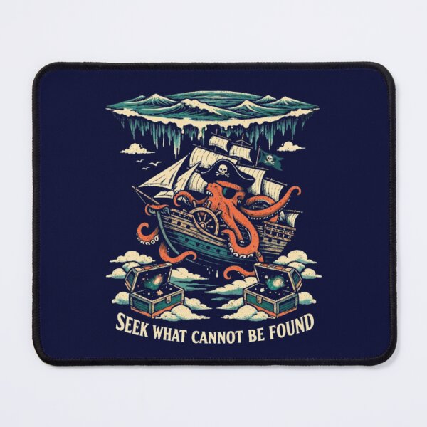 Item preview, Seek What Cannot Be Found – Cosmic Pirate Octopus designed and sold by Dogandesighn.