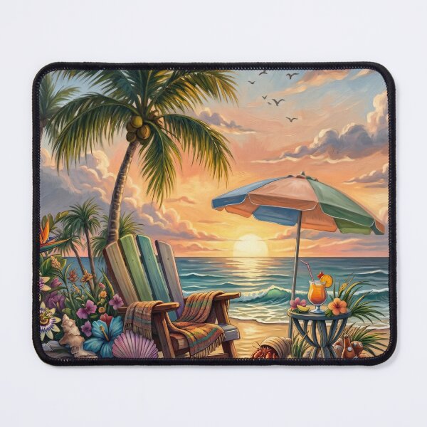 Item preview, Relax in a Tropical Beach Sunset designed and sold by Eclectic Monkey.