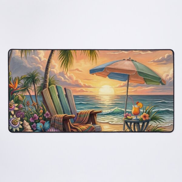 Item preview, Relax in a Tropical Beach Sunset designed and sold by Eclectic Monkey.