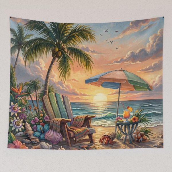 Item preview, Relax in a Tropical Beach Sunset designed and sold by Eclectic Monkey.