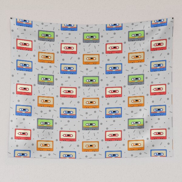 Item preview, Retro Vintage Audio Cassettes Pattern designed and sold by mrhighsky.