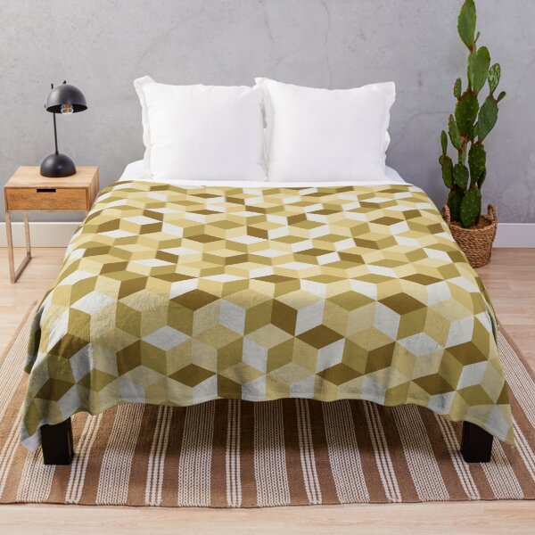 Item preview, 3D Cube Pattern - Gold designed and sold by Vytfur Zone.