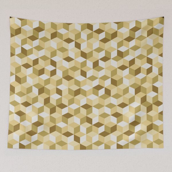 Item preview, 3D Cube Pattern - Gold designed and sold by Vytfur Zone.