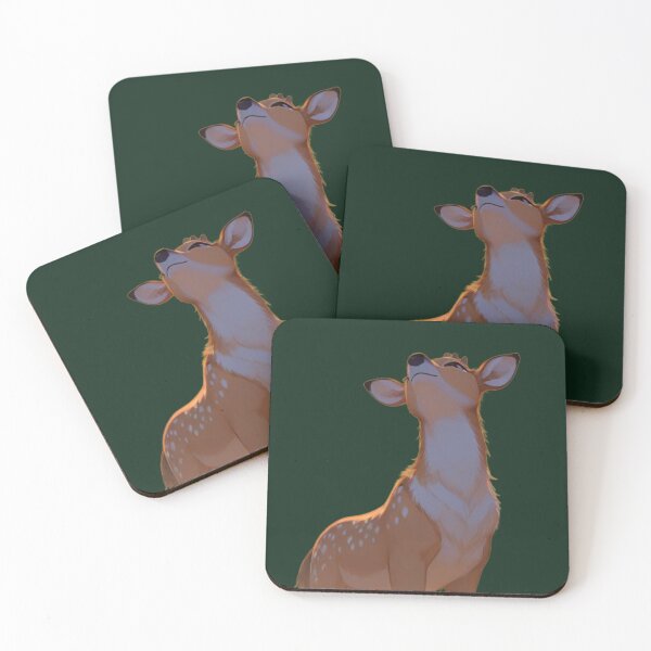 Item preview, Cute Spotted Fawn Looking Up Anime Style Illustration designed and sold by BLUESKY11a.