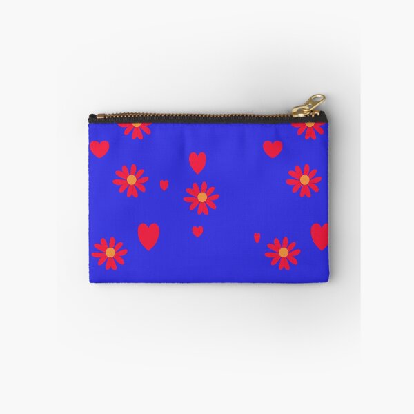 Item preview, Cute Red Flowers and Hearts Pattern designed and sold by SahmatArt.