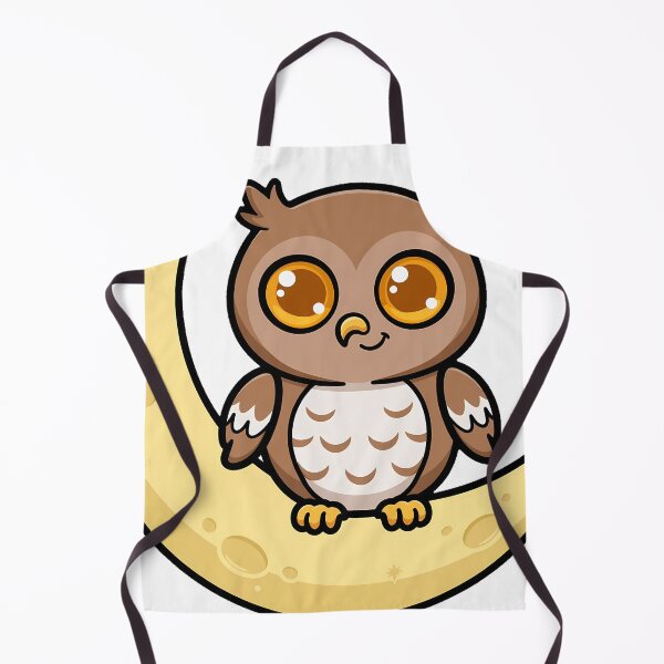 Item preview, Owl on the Crescent Moon designed and sold by pumsquare.