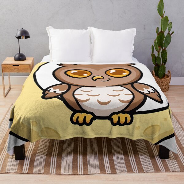 Item preview, Owl on the Crescent Moon designed and sold by pumsquare.