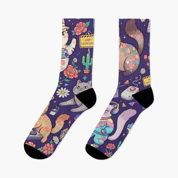 Item preview, Cute Space Cats Retro Gaming Seamless Pattern designed and sold by Iampoji.