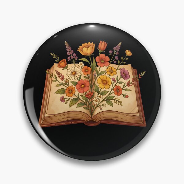 Item preview, Retro Vintage Open Book Flowers Cottagecore Aesthetic designed and sold by KCasual.