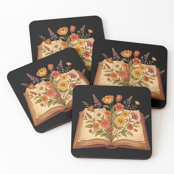 Item preview, Retro Vintage Open Book Flowers Cottagecore Aesthetic designed and sold by KCasual.