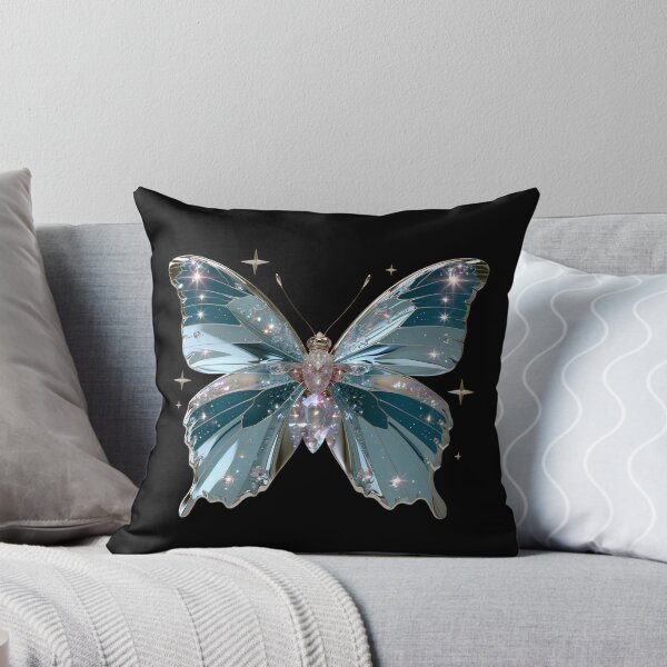 Item preview, Ice Blue Cyber Fairy Butterfly – Chrome Y2K Vector Aesthetic designed and sold by daila70.