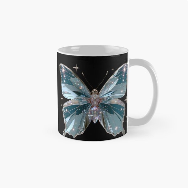 Item preview, Ice Blue Cyber Fairy Butterfly – Chrome Y2K Vector Aesthetic designed and sold by daila70.