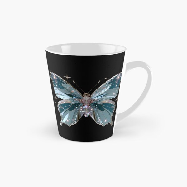 Item preview, Ice Blue Cyber Fairy Butterfly – Chrome Y2K Vector Aesthetic designed and sold by daila70.